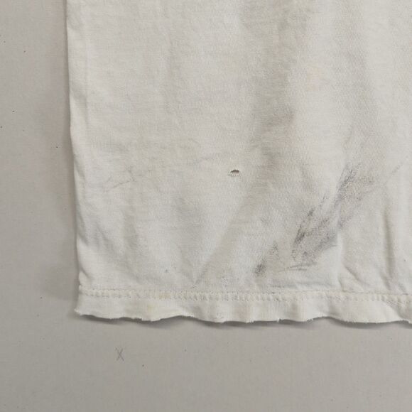 Champion Stanford University Hawaiian Hibiscus Floral Print White Thrashed Large - Picture 6 of 12